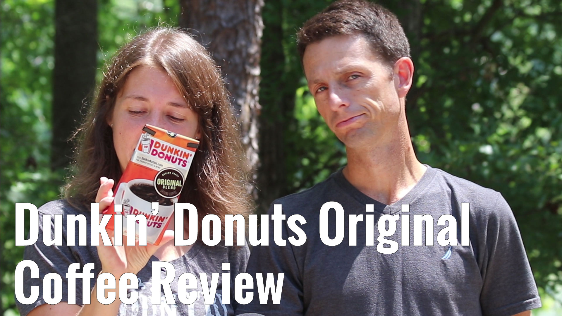 Video thumbnail for the review of Dunkin Donuts original coffee.